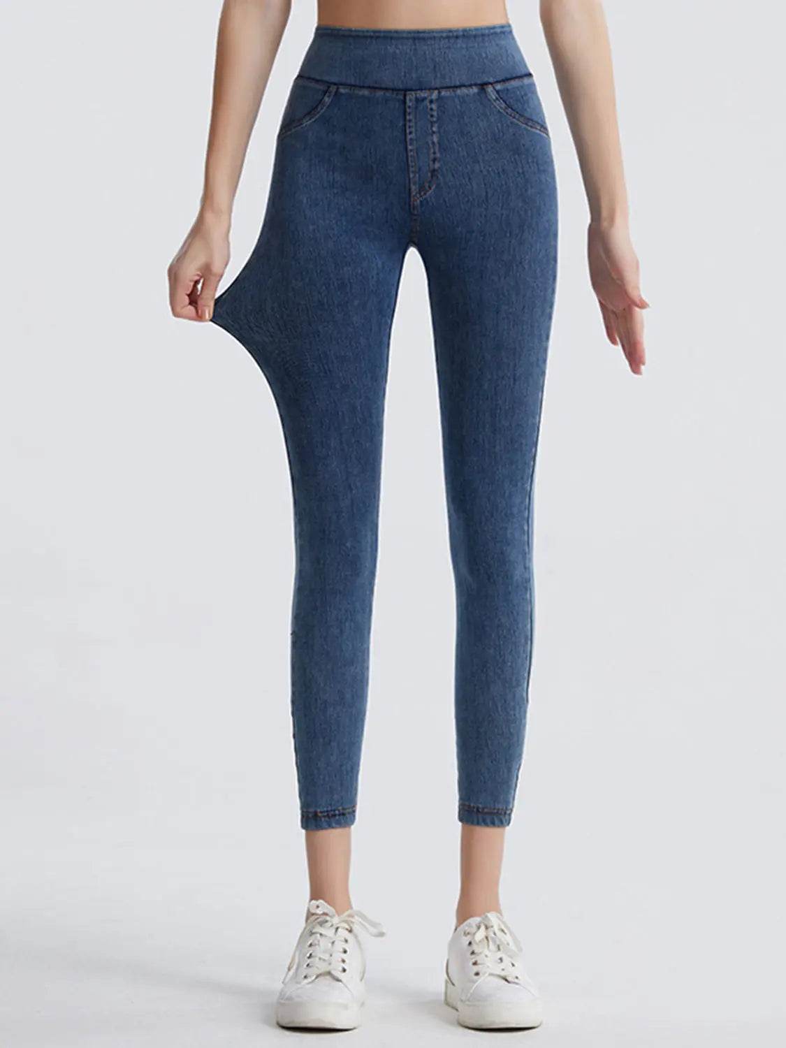Wide Waistband Sports Leggings - Velveta Studio