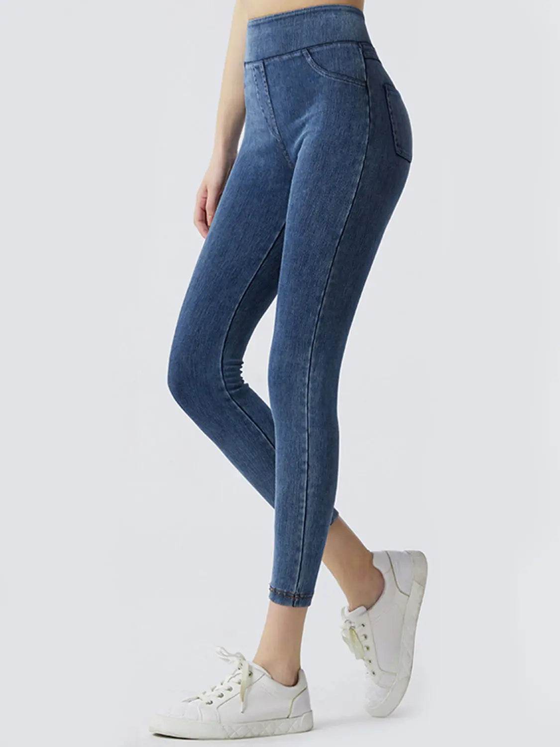 Wide Waistband Sports Leggings - Velveta Studio
