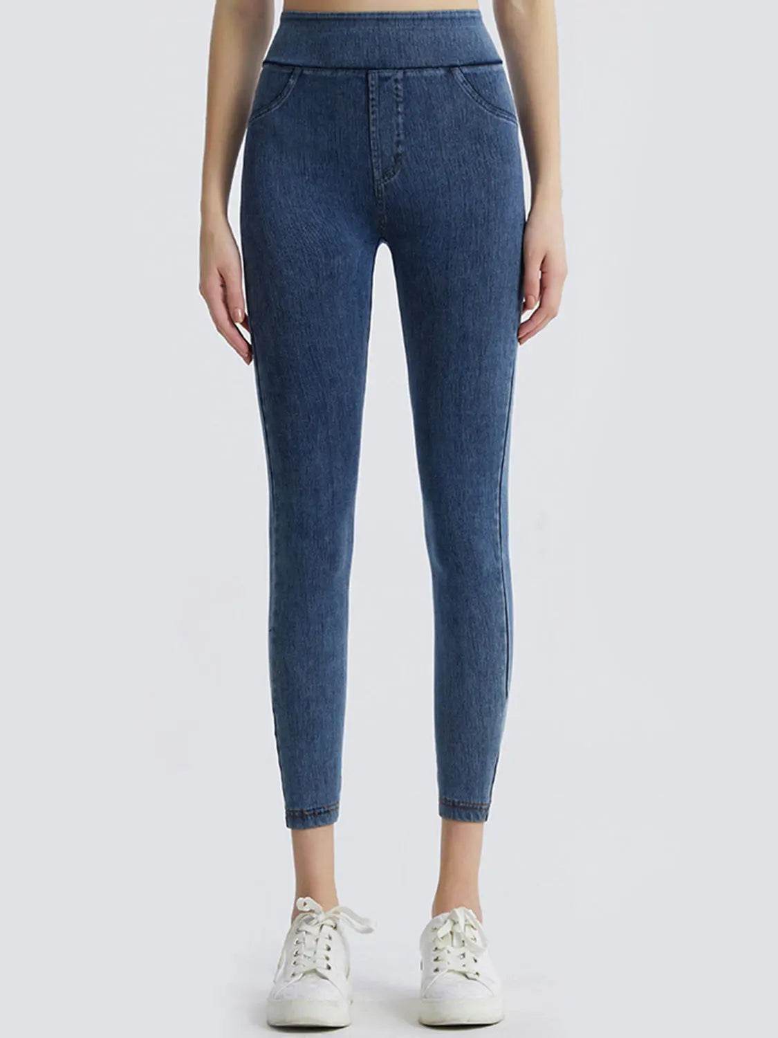 Wide Waistband Sports Leggings - Velveta Studio