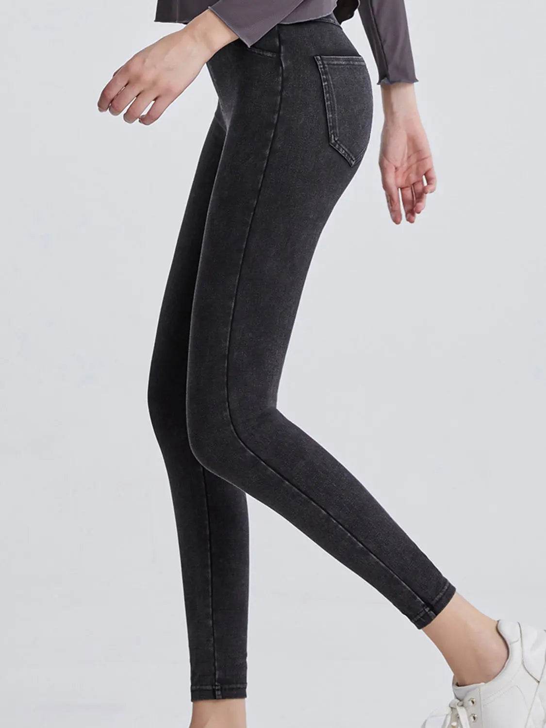 Wide Waistband Sports Leggings - Velveta Studio