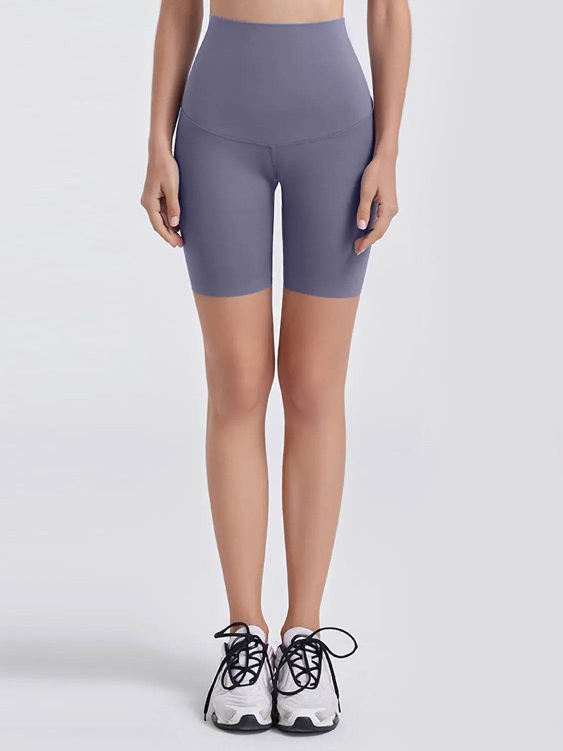 Wide Waistband Sports Shorts - Velveta Studio