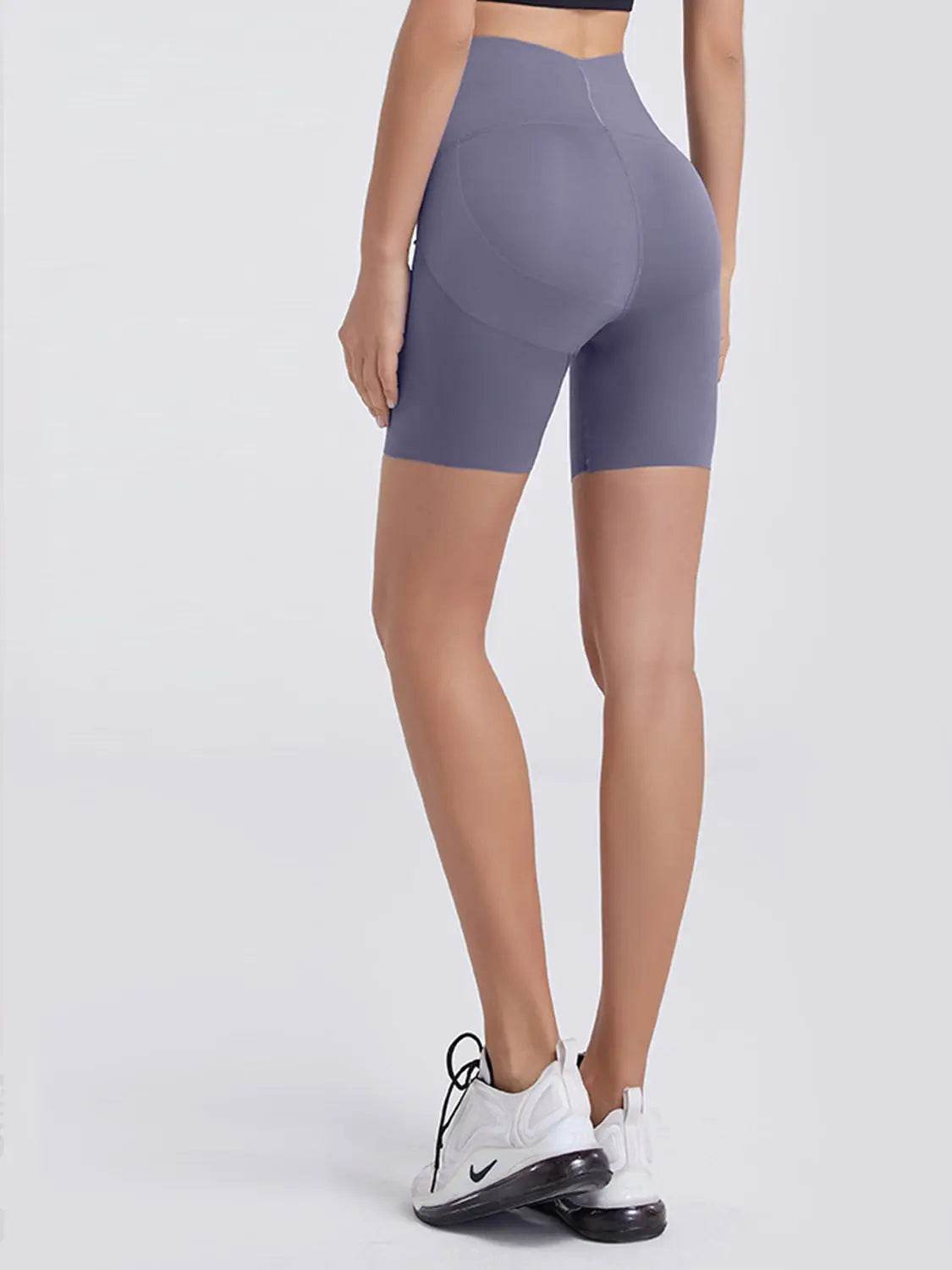 Wide Waistband Sports Shorts - Velveta Studio