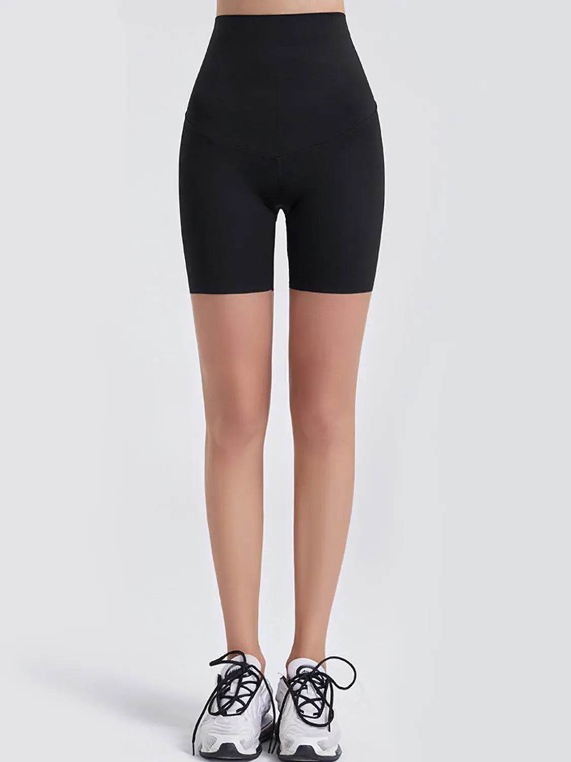 Wide Waistband Sports Shorts - Velveta Studio