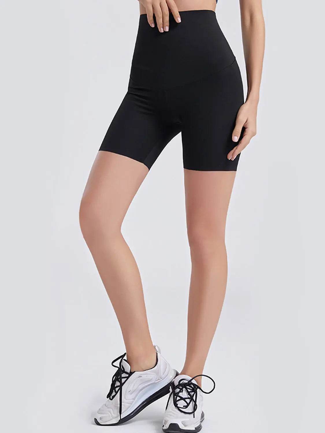Wide Waistband Sports Shorts - Velveta Studio