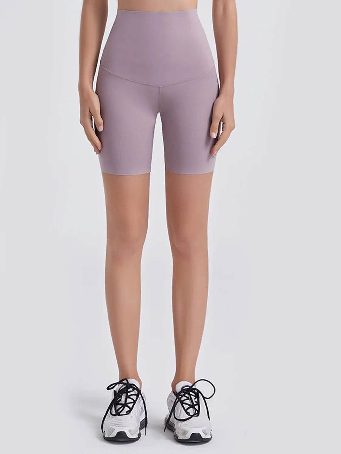 Wide Waistband Sports Shorts - Velveta Studio