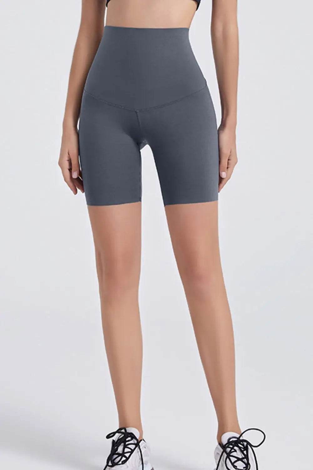 Wide Waistband Sports Shorts - Velveta Studio