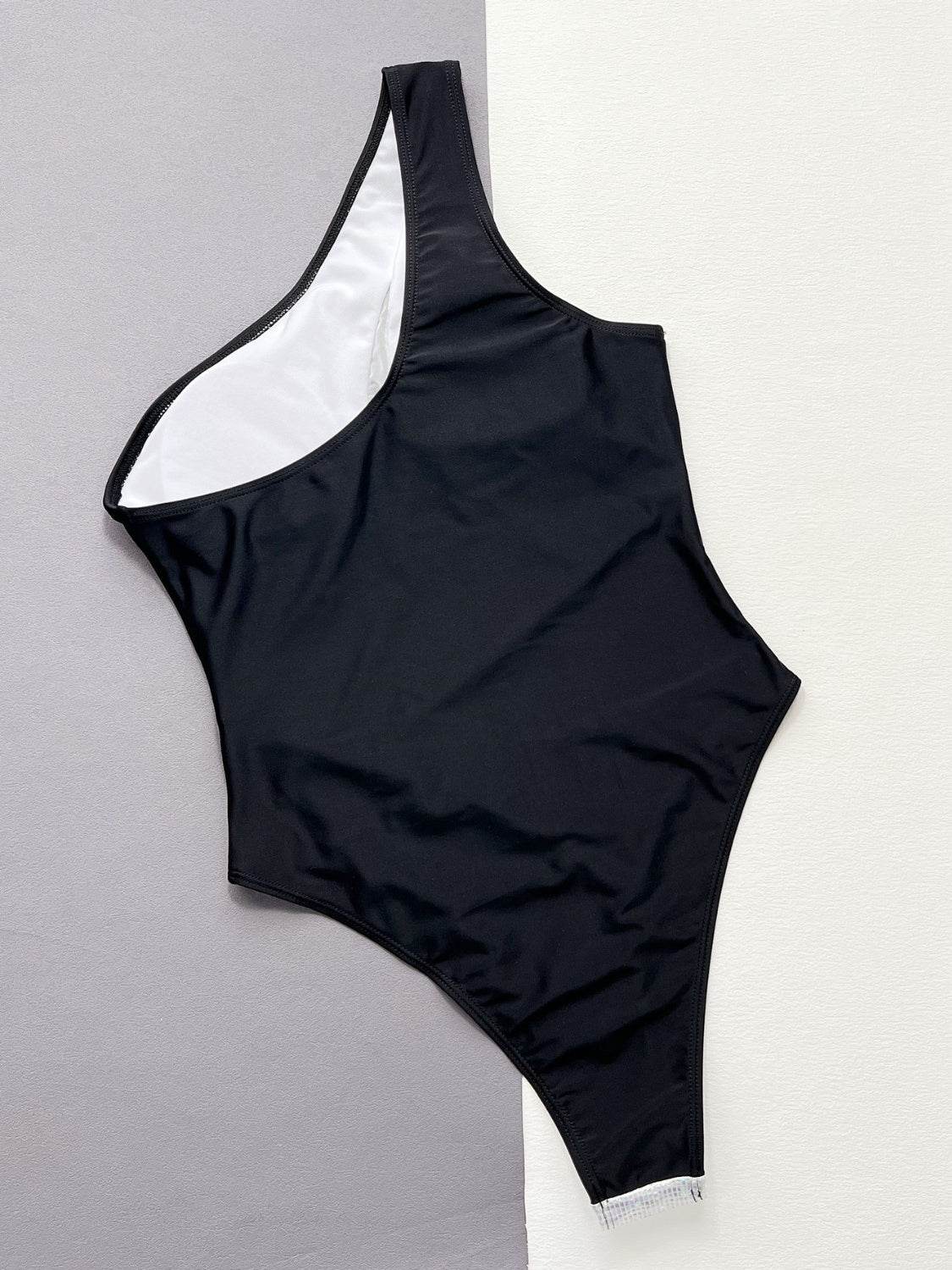 Contrast Panel One-Piece Swimsuit - Velveta Studio