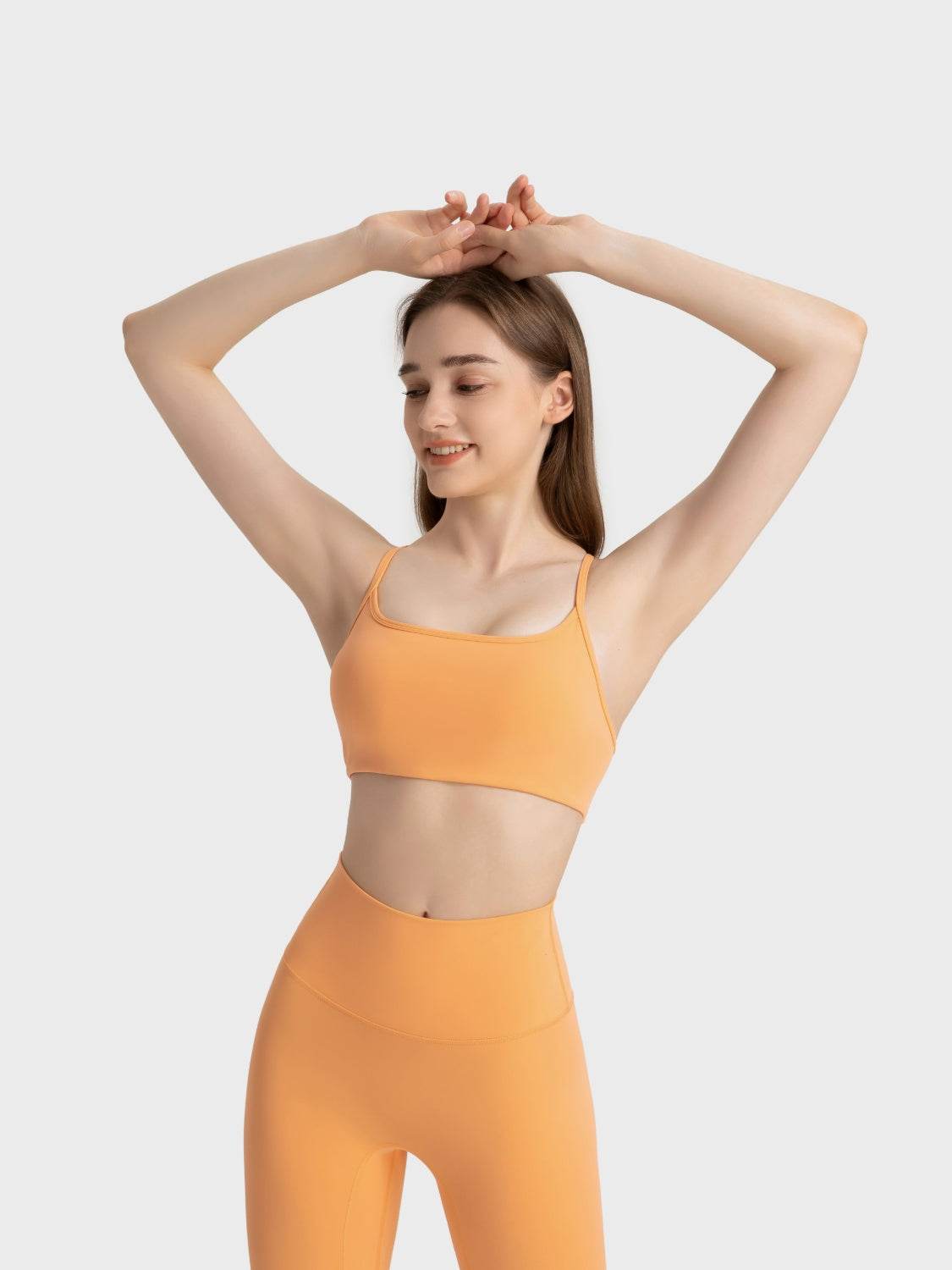 Millennia Crisscross Back Scoop Neck Active Cami with Detachable Chest Pads - Velveta Studio