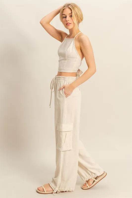 HYFVE Crop Top and Cargo Pants Set - Velveta Studio