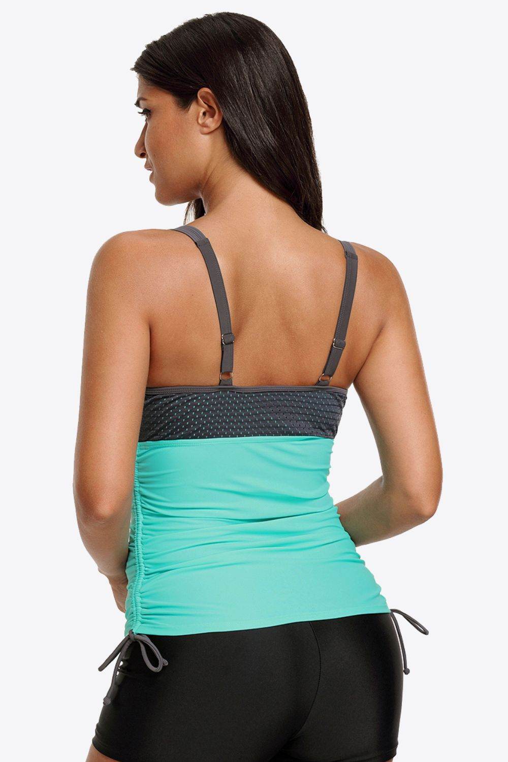 Contrast Sweetheart Neck Swim Cami - Velveta Studio