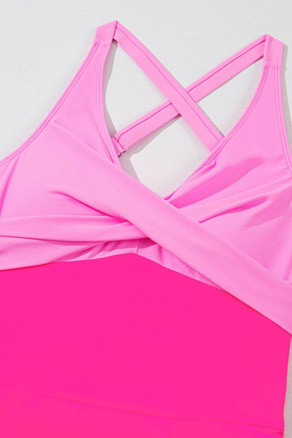 Crisscross V-Neck One-Piece Swimwear - Velveta Studio
