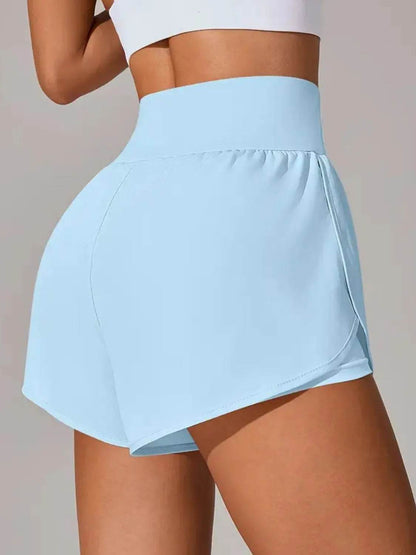 Pocketed High Waist Active Shorts - Velveta Studio