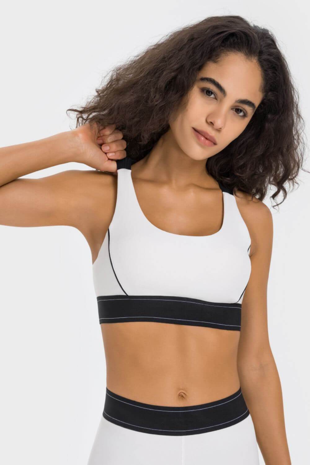 Millennia Contrast Sports Bra - Velveta Studio