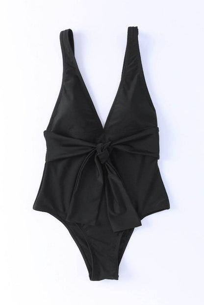 Plunge Wide Strap One-Piece Swimwear - Velveta Studio