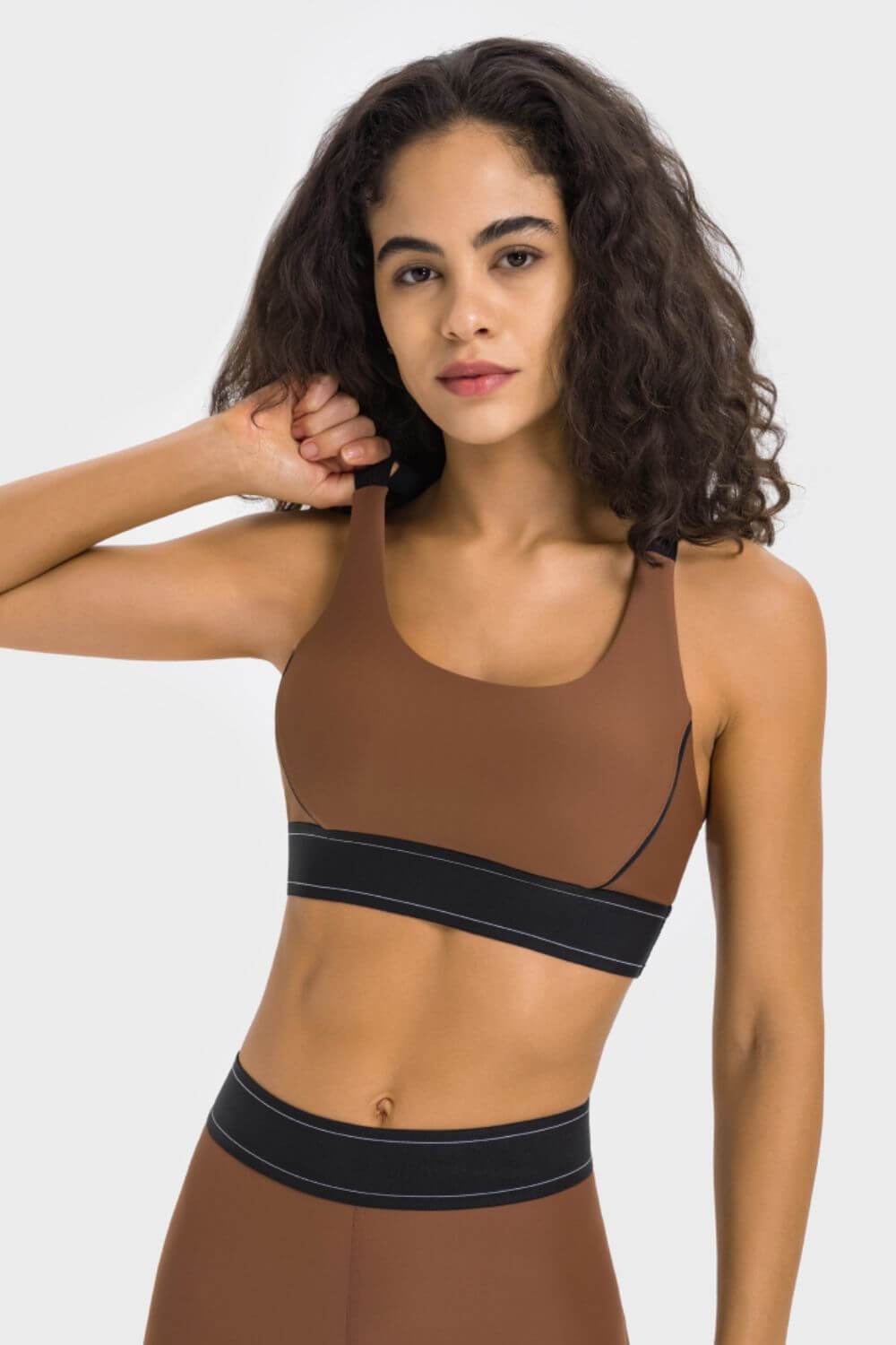 Millennia Contrast Sports Bra - Velveta Studio