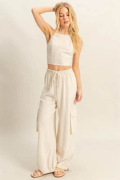 HYFVE Crop Top and Cargo Pants Set - Velveta Studio