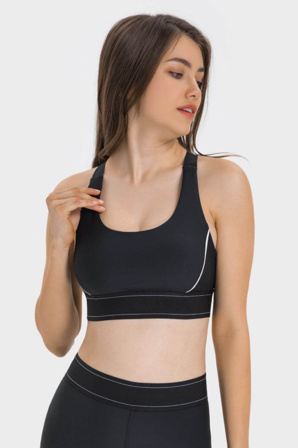 Millennia Contrast Sports Bra - Velveta Studio