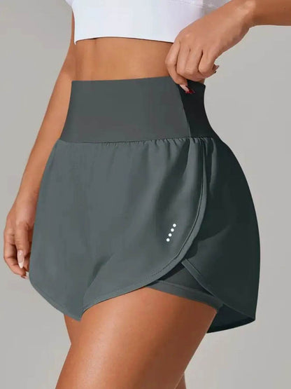 Pocketed High Waist Active Shorts - Velveta Studio
