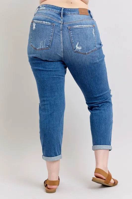 Premium Distressed Boyfriend Jeans - Velveta Studio