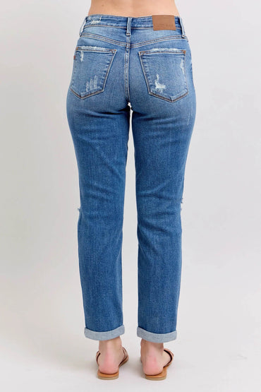 Premium Distressed Boyfriend Jeans - Velveta Studio