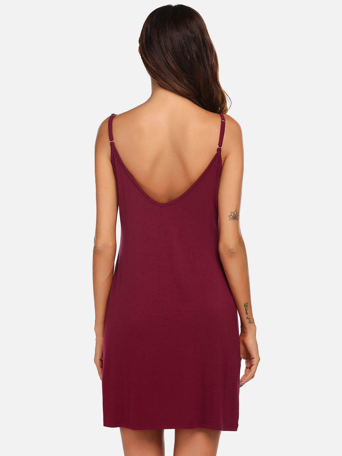 Scoop Neck Spaghetti Strap Lounge Dress - Velveta Studio