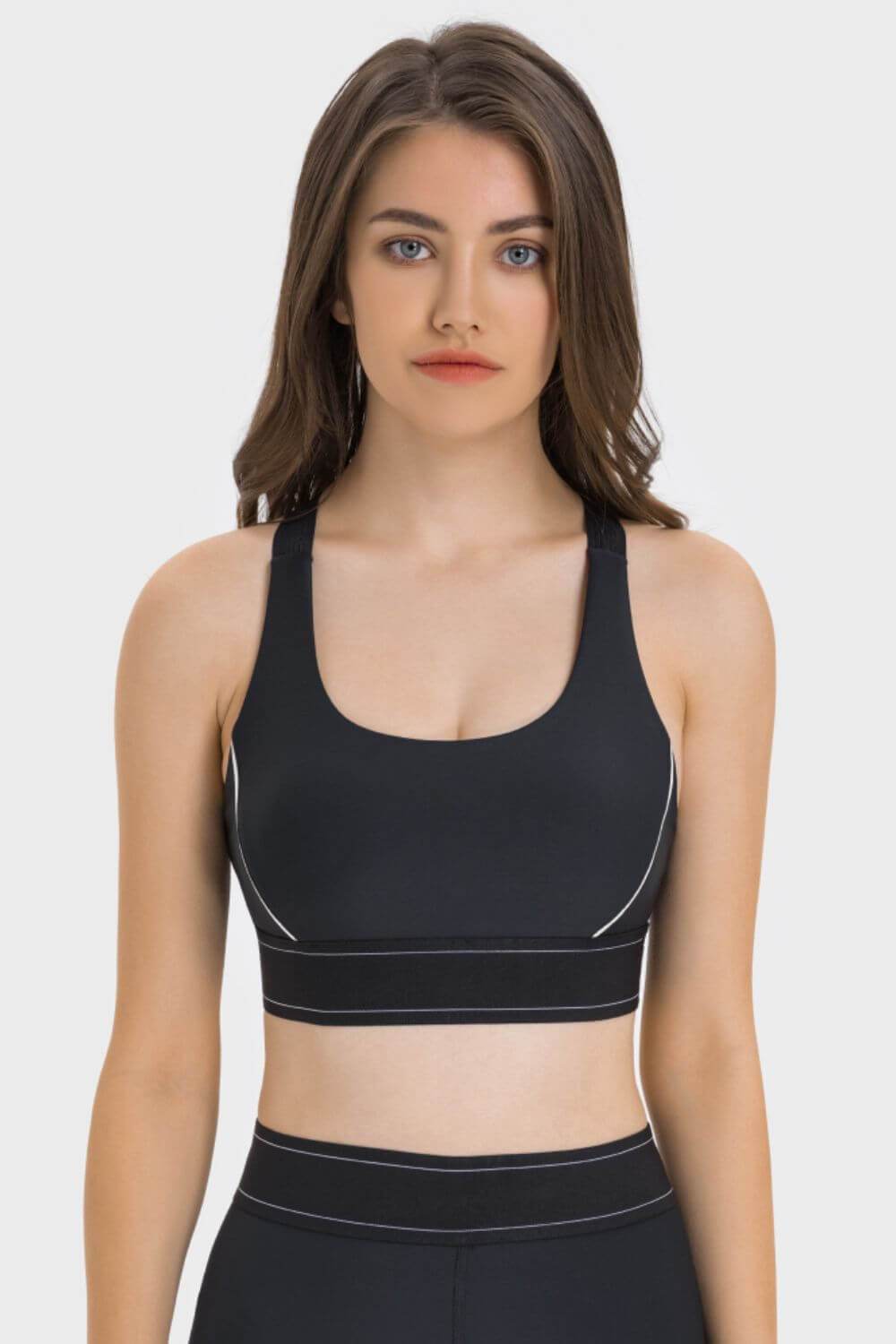 Millennia Contrast Sports Bra - Velveta Studio