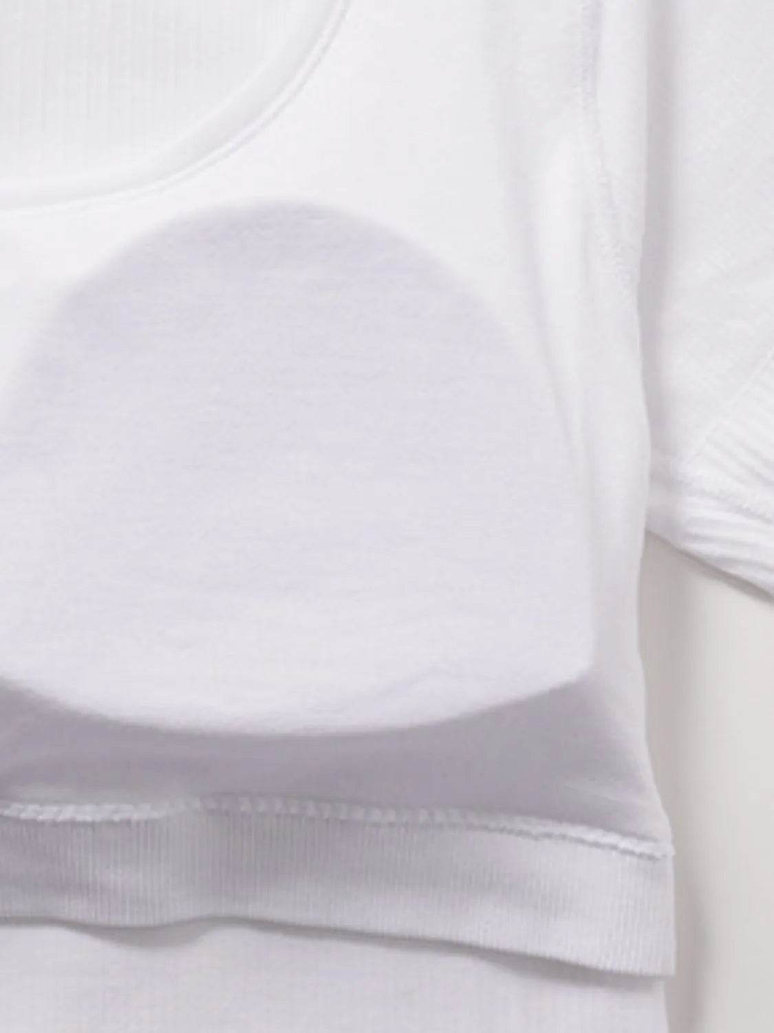 Square Neck Active T-Shirt with Detachable Chest Pads - Velveta Studio