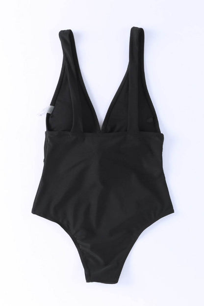 Plunge Wide Strap One-Piece Swimwear - Velveta Studio