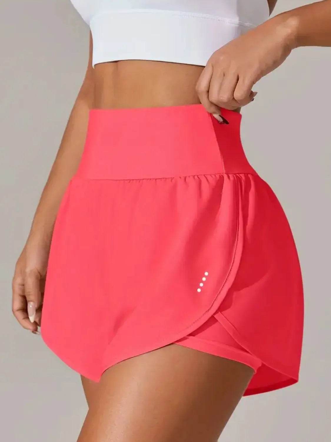 Pocketed High Waist Active Shorts - Velveta Studio