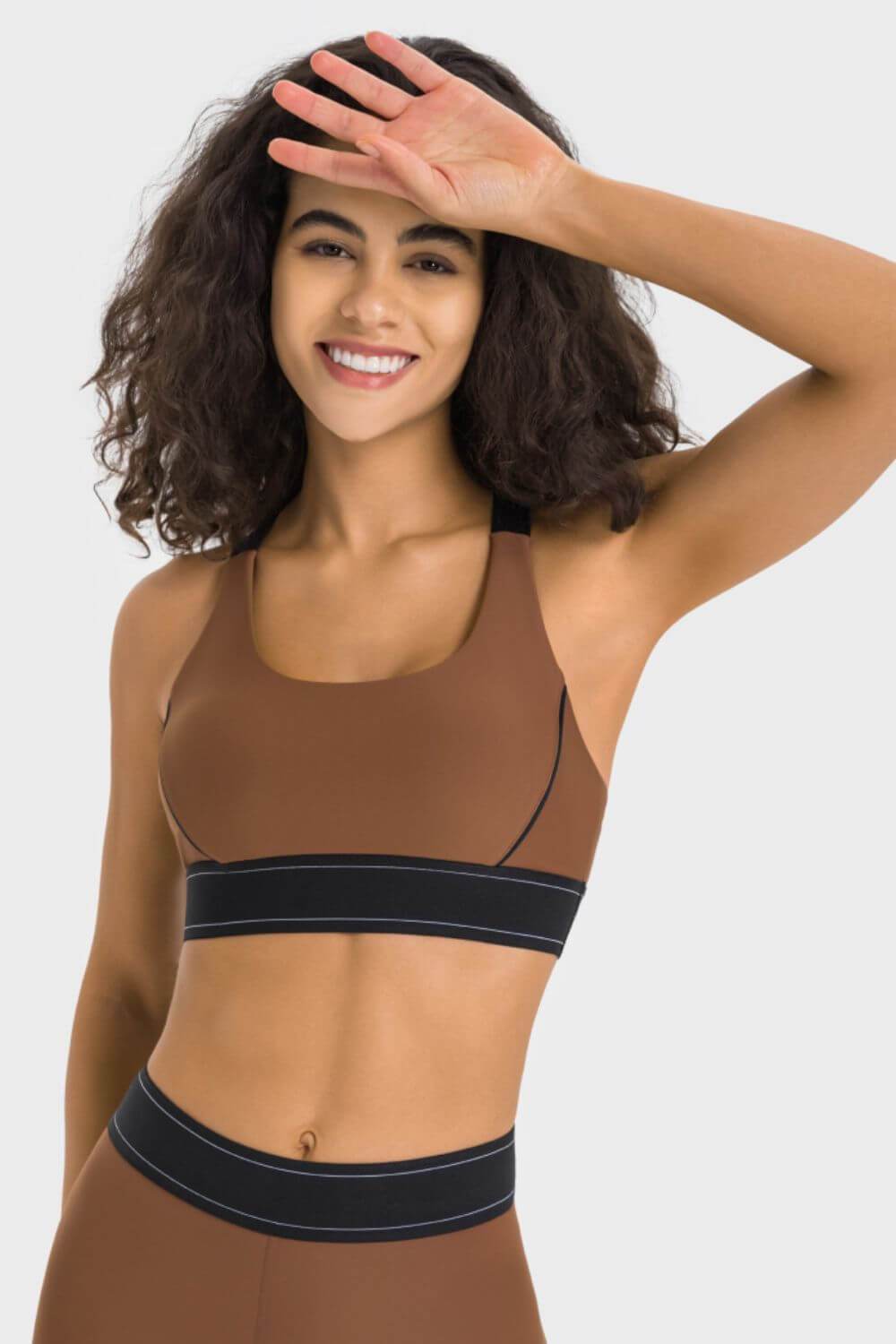 Millennia Contrast Sports Bra - Velveta Studio