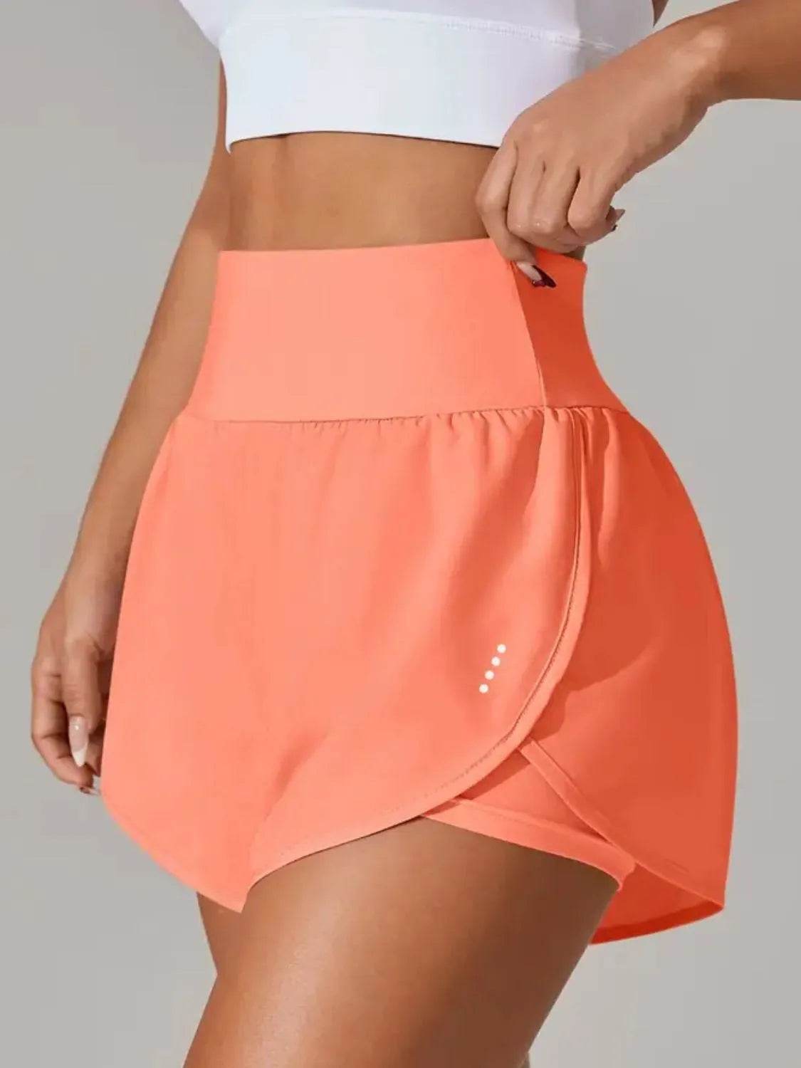 Pocketed High Waist Active Shorts - Velveta Studio
