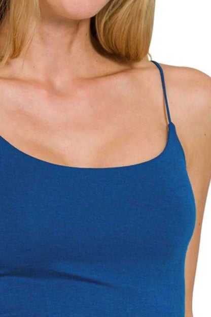 Zenana Double Layered Spaghetti Bra Cami - Velveta Studio