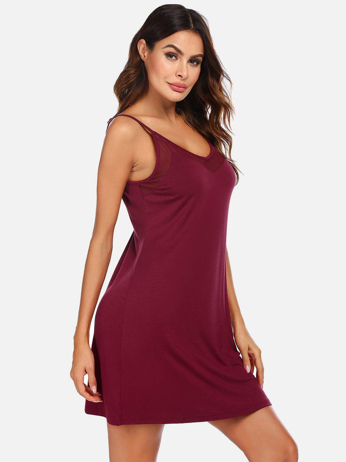 Scoop Neck Spaghetti Strap Lounge Dress - Velveta Studio