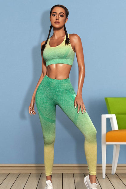 Gradient Sports Tank and Leggings Set - Velveta Studio
