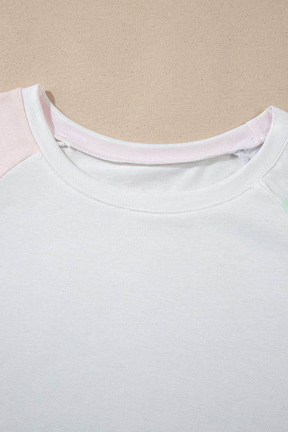 Rainbow Striped Round Neck T Shirt and Shorts Lounge Set - Velveta Studio
