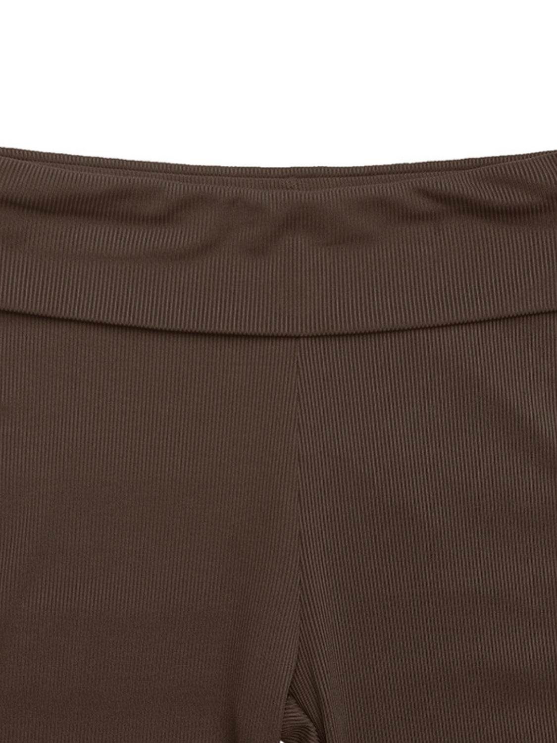 Boat Neck Cap Sleeve Top and Pants Set - Velveta Studio