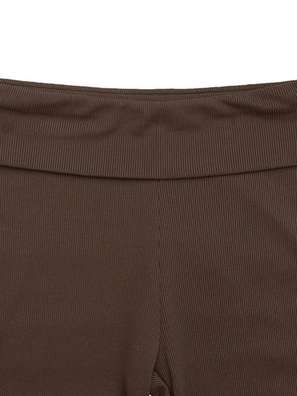 Boat Neck Cap Sleeve Top and Pants Set - Velveta Studio