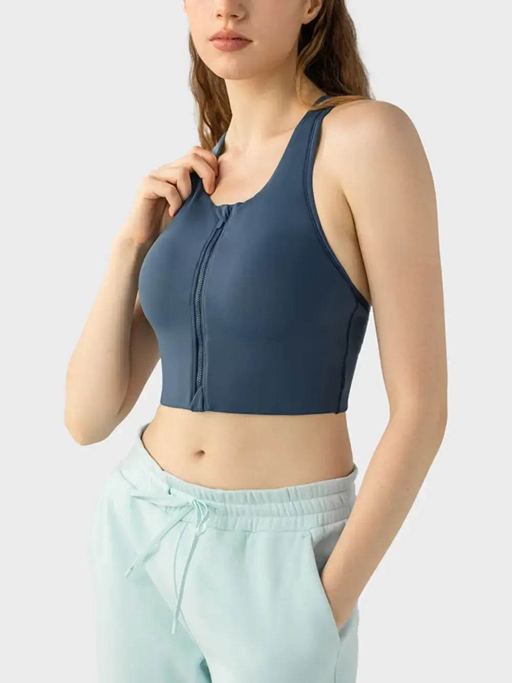 Millennia Wide Strap Sport Bra - Velveta Studio