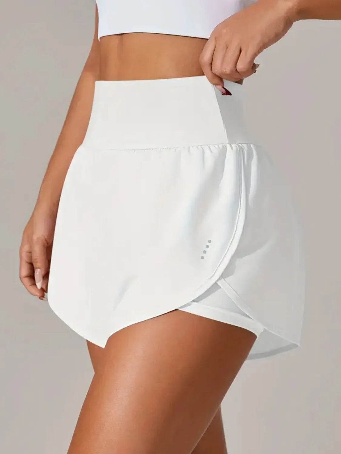 Pocketed High Waist Active Shorts - Velveta Studio