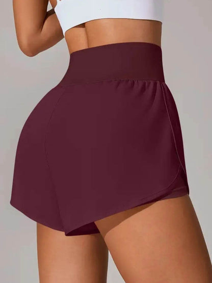 Pocketed High Waist Active Shorts - Velveta Studio