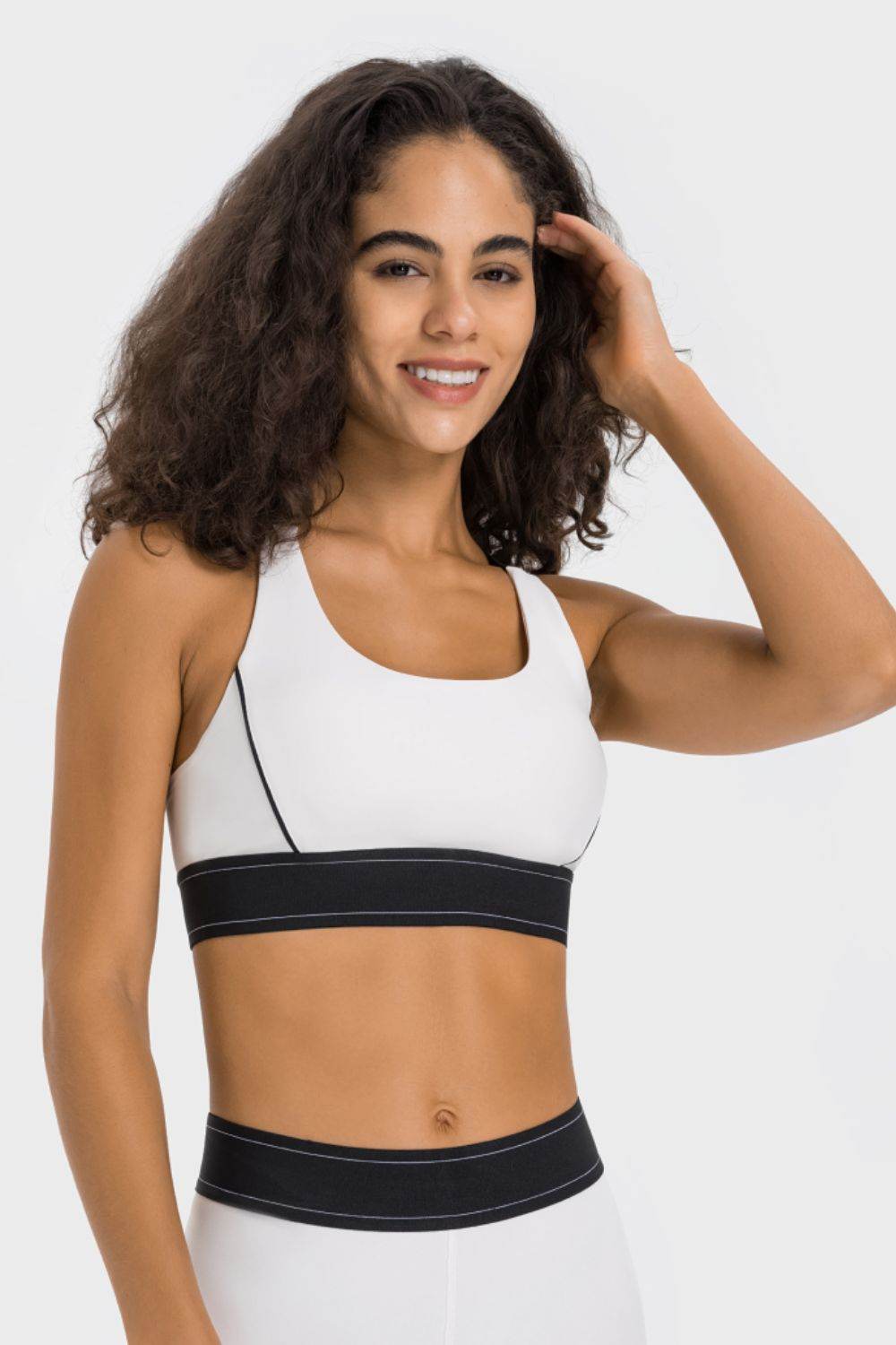Millennia Contrast Sports Bra - Velveta Studio