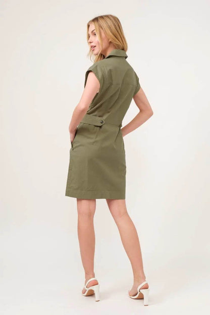 And The Why Button Up Sleeveless Dress - Velveta Studio