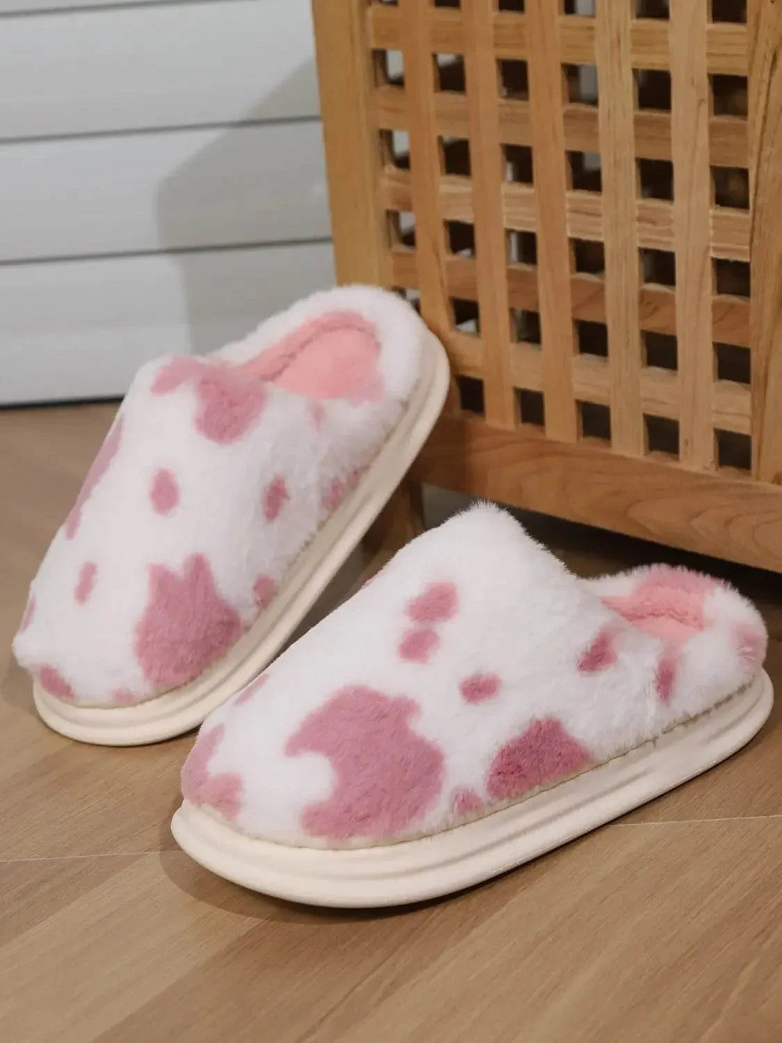 Animal Print Faux Fur Slippers - Velveta Studio