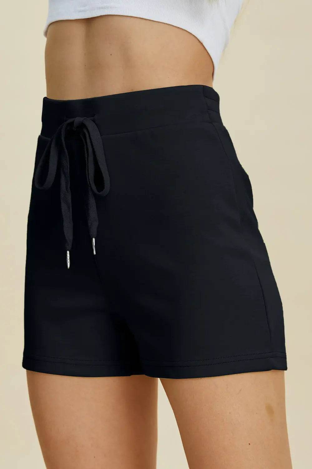 Basic Bae Full Size Air Scuba Drawstring High Waist Shorts - Velveta Studio