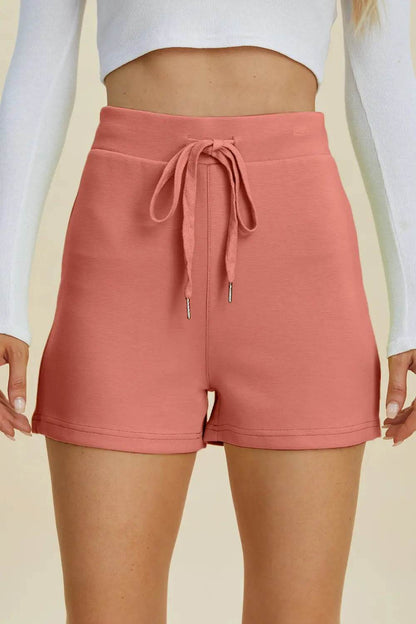 Basic Bae Full Size Air Scuba Drawstring High Waist Shorts - Velveta Studio
