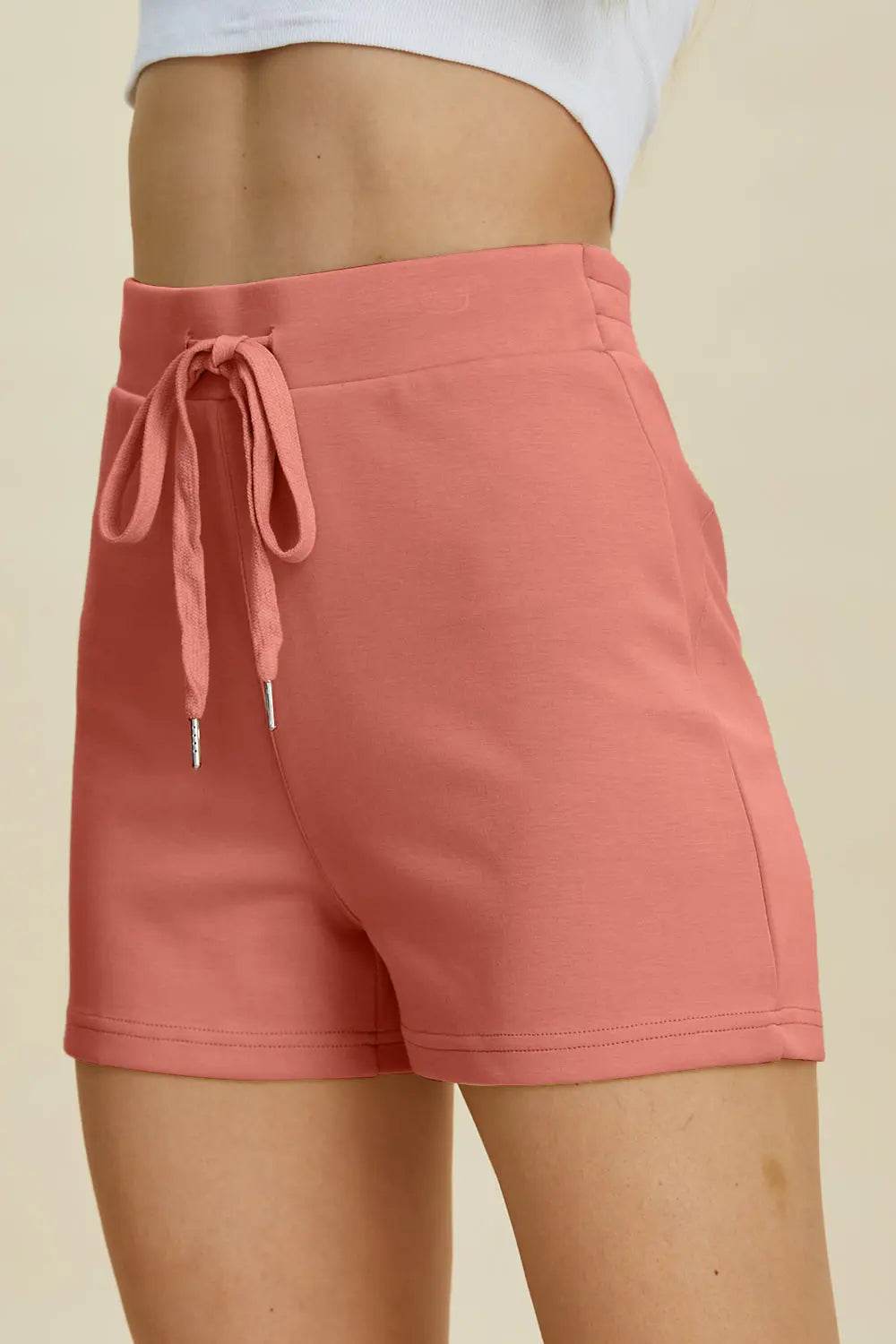 Basic Bae Full Size Air Scuba Drawstring High Waist Shorts - Velveta Studio