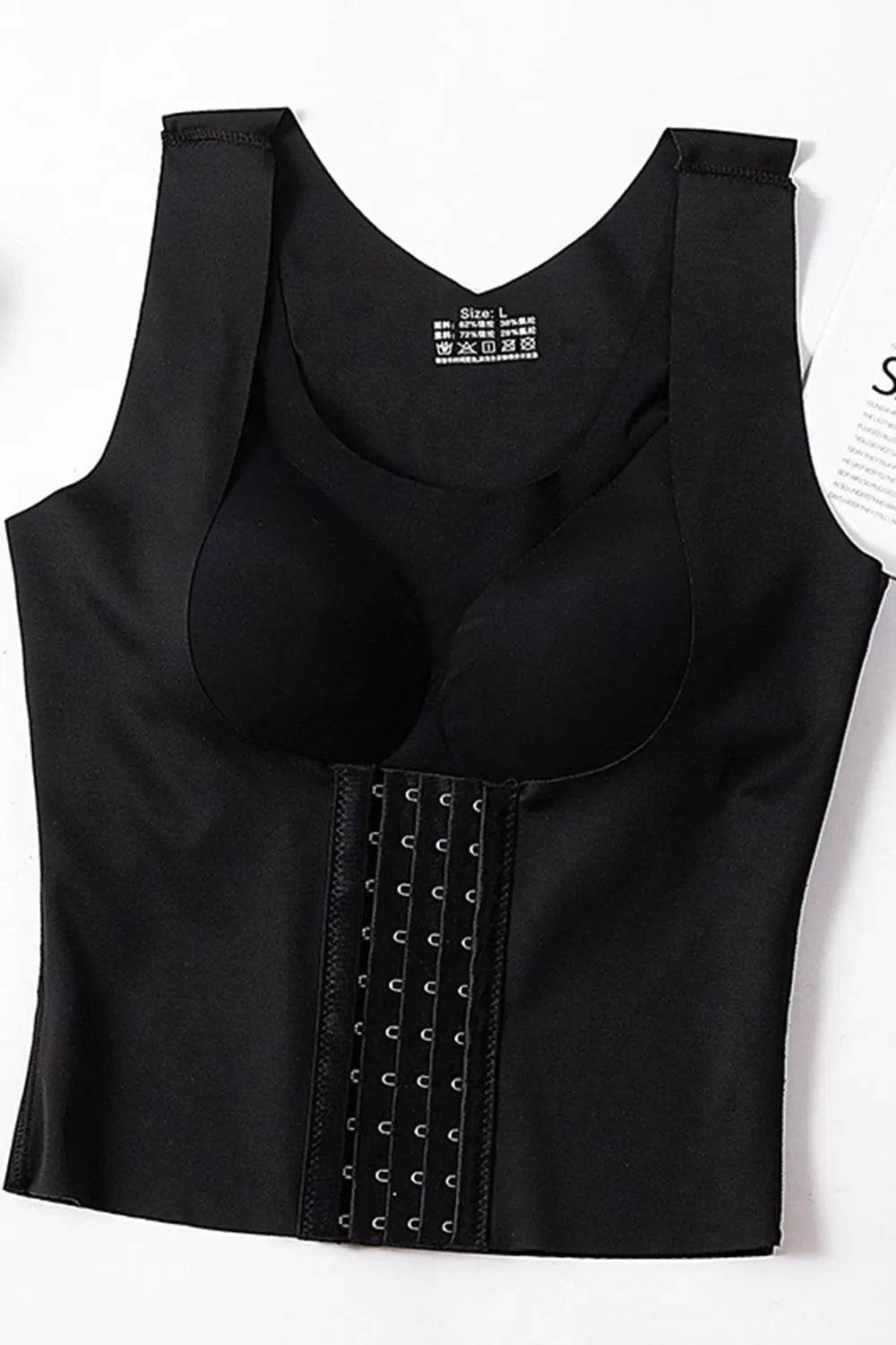 Basic Bae Scoop Neck Shapewear Tank with Removable Paddings - Velveta Studio