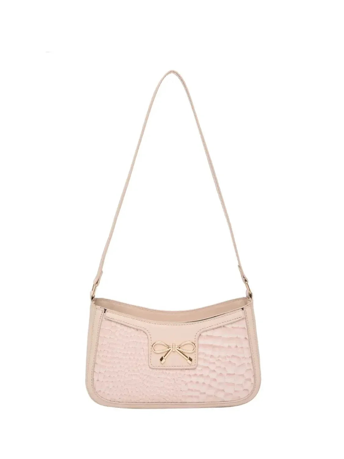 Bow PU Leather Shoulder Bag - Velveta Studio