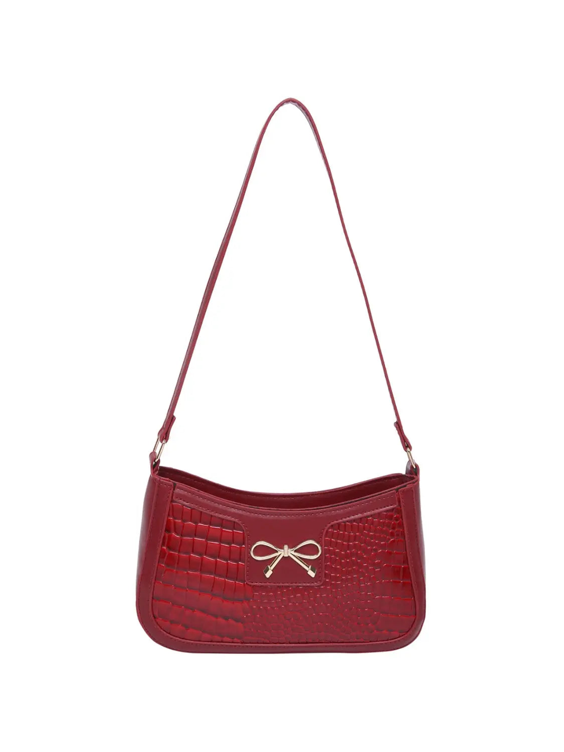 Bow PU Leather Shoulder Bag