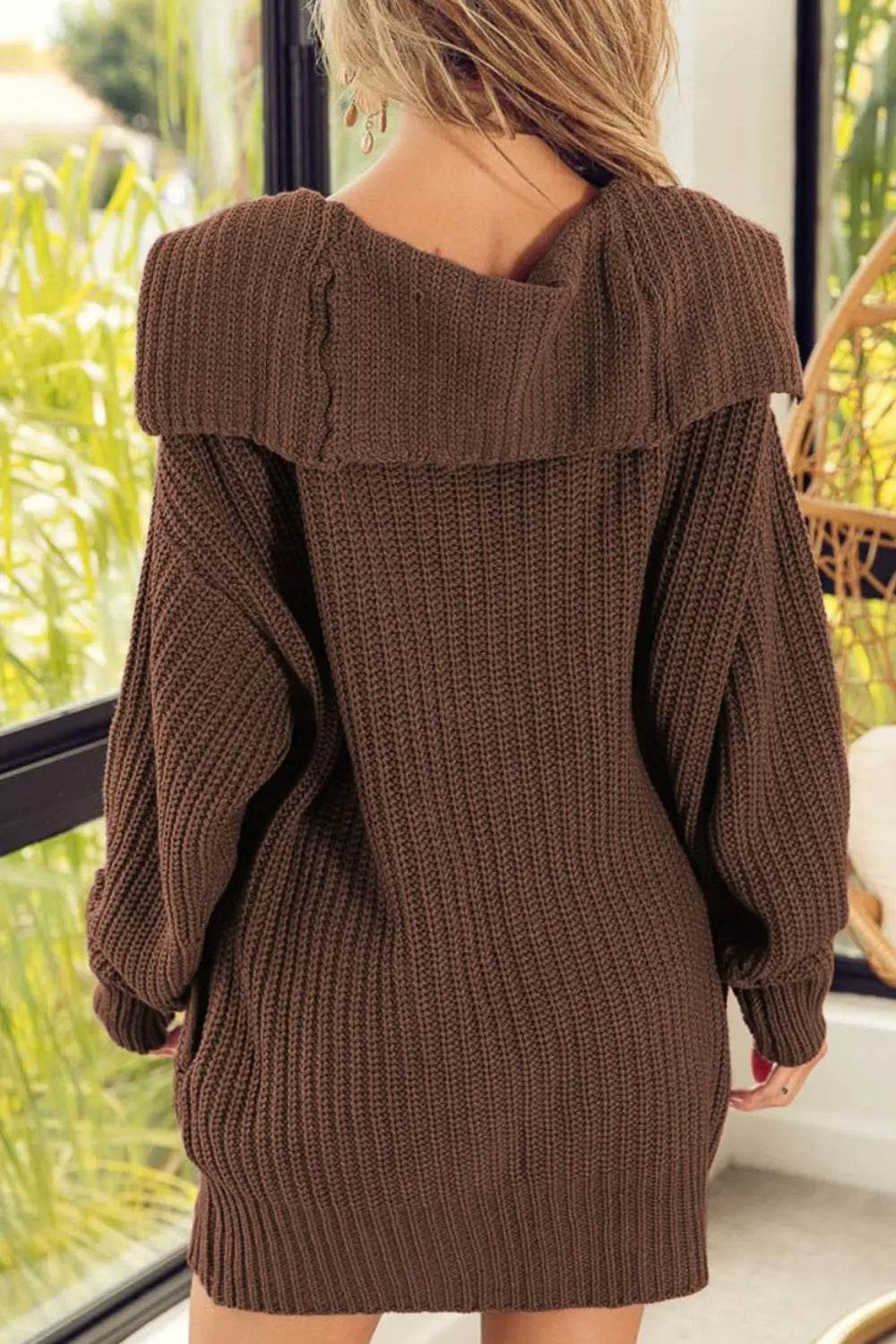 Button Down Collared Neck Cardigan - Velveta Studio